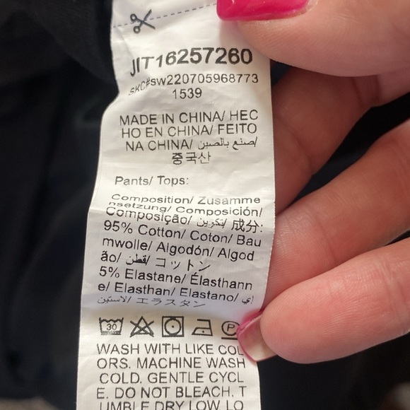 SHEIN 2 Pc Black Cotton Stretch Tee & Pants Sz XL NWOT - Picture 7 of 7